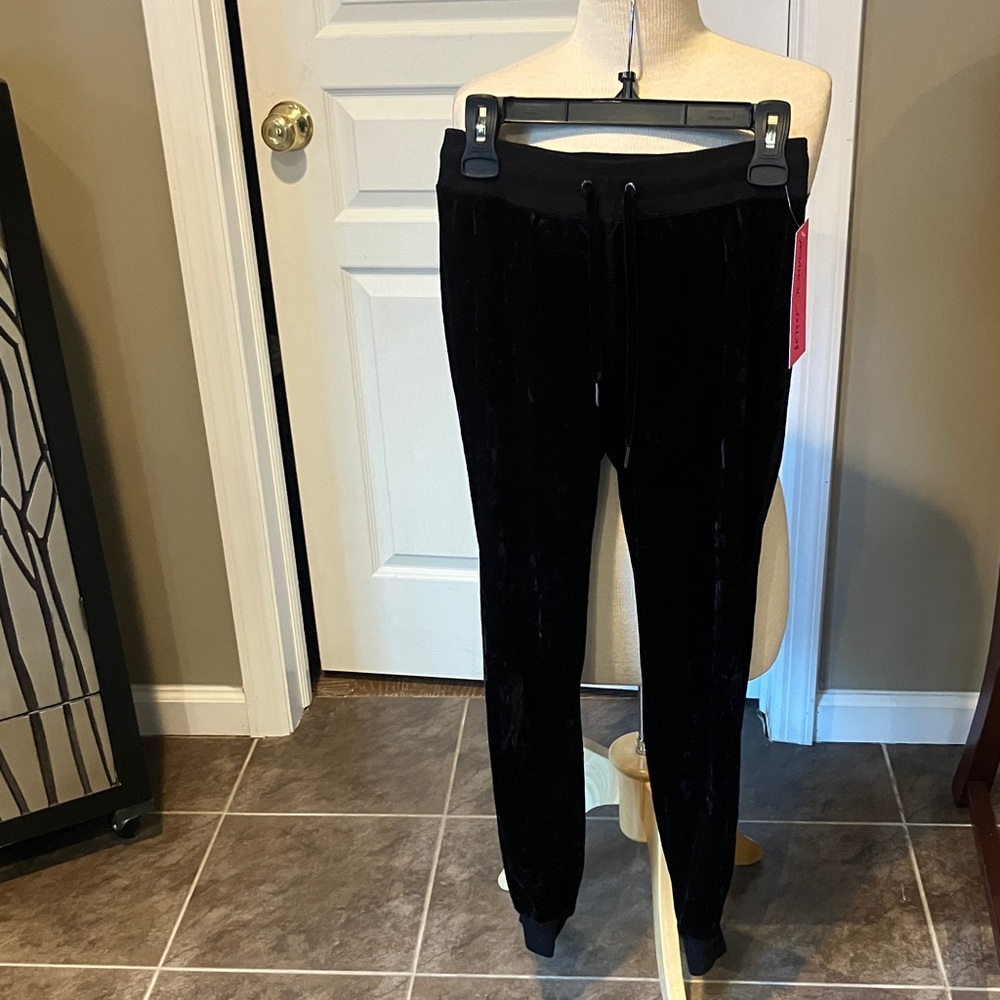 Betsey Johnson Black Velvet Trousers